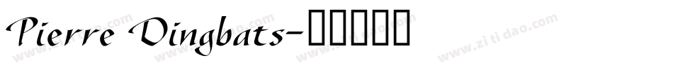 Pierre Dingbats字体转换